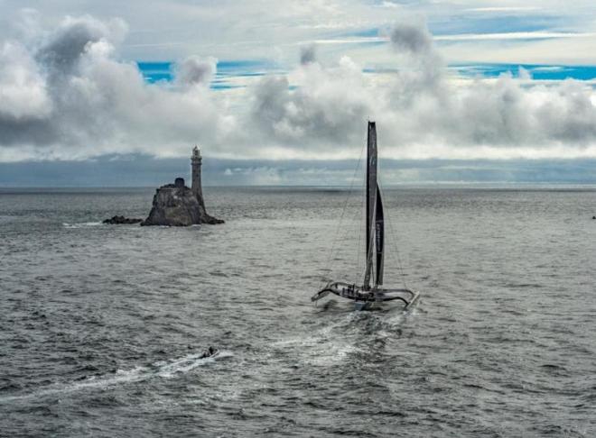 Line Honours winner: Yann Guichard and Dona Bertarelli's 40m trimaran Spindrift 2 - 2015 Rolex Fastnet Race ©  Rolex/ Kurt Arrigo http://www.regattanews.com